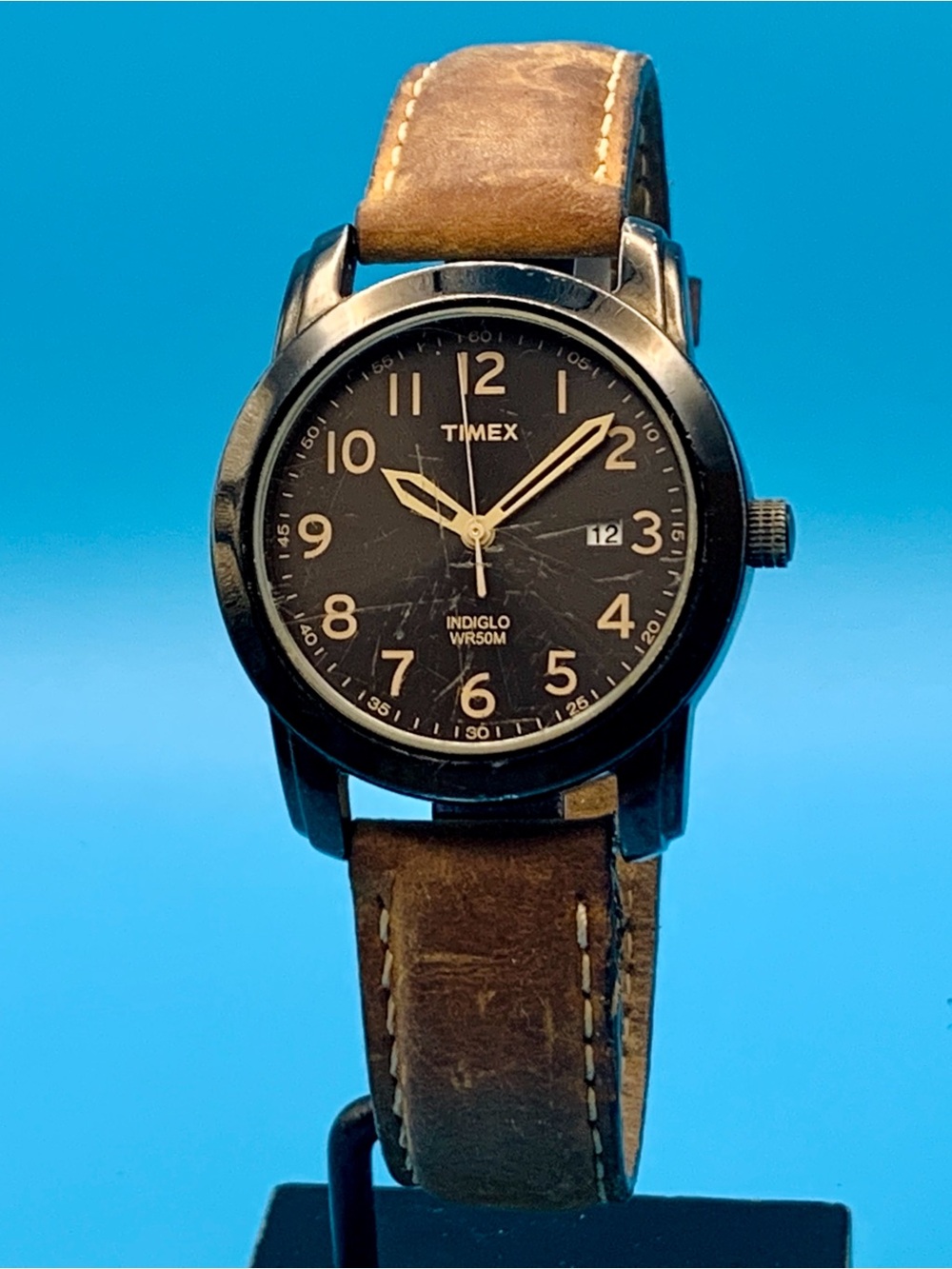 TIMEX 2012 Men’s Quartz Wristwatch Easy Reader Indiglo Date Working New Battery